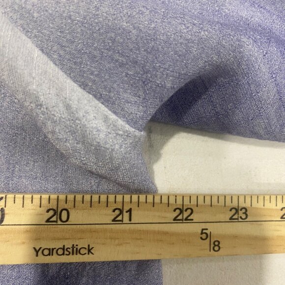 Zac & Rachel Button Down Tunic Top Womens Petite L Blue Ombre Blouse Long Sleeve - Picture 8 of 10